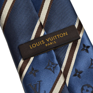 Louis Vuitton Monogramm Krawatte - Blau – Leot James