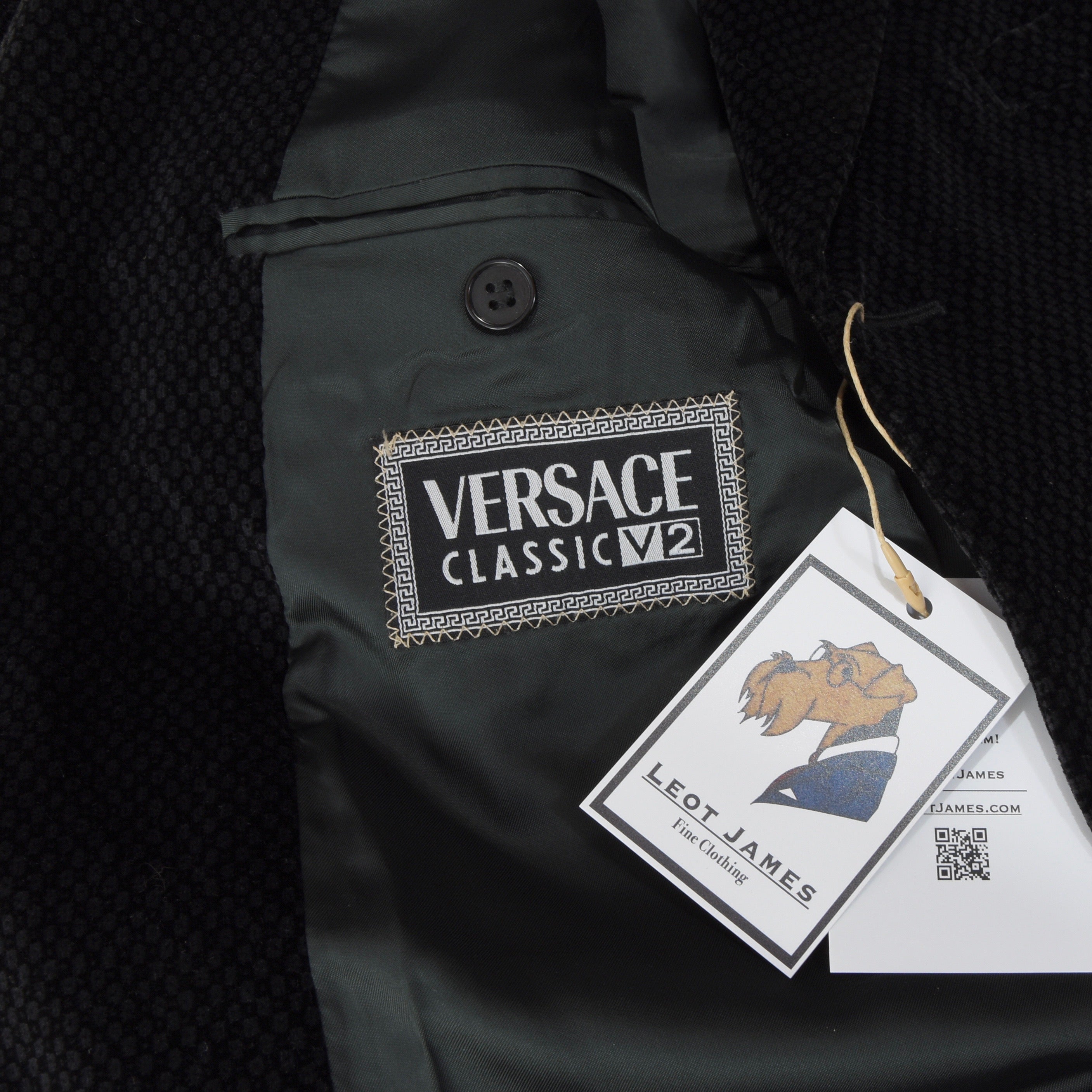 Versace sales velvet jacket