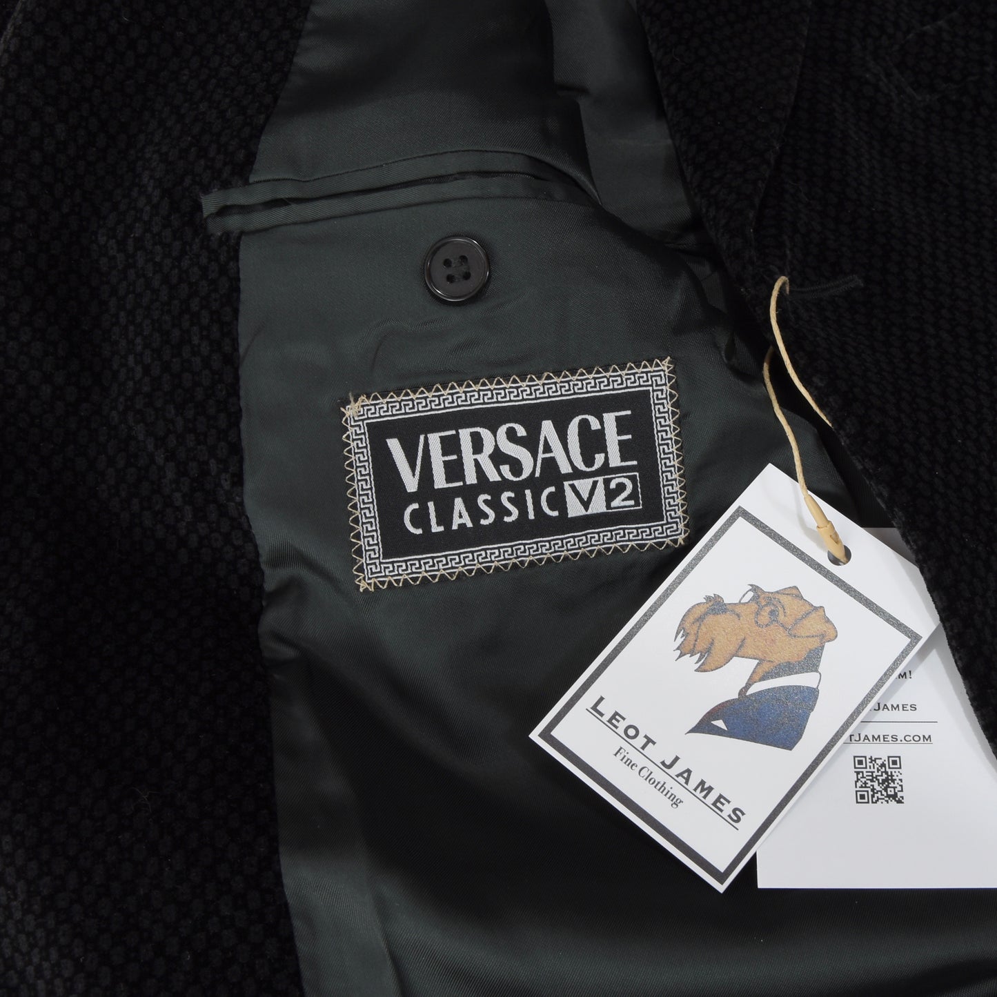 Vintage Versace Classic V2 samt Jacke Größe 52 - schwarz