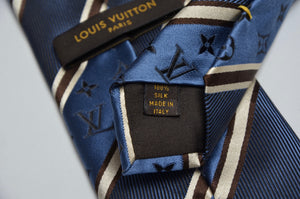 Louis Vuitton Monogramm Krawatte - Blau