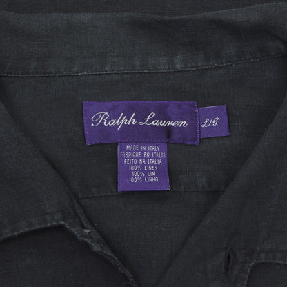 Ralph Lauren Purple Label & Etro Milano Shirts Size L - Navy Blue & Black