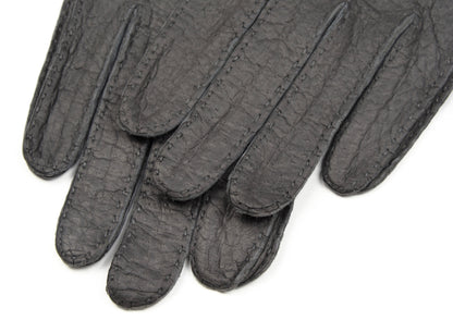 Unlined Peccary Gloves Size 8 3/4 - Grey