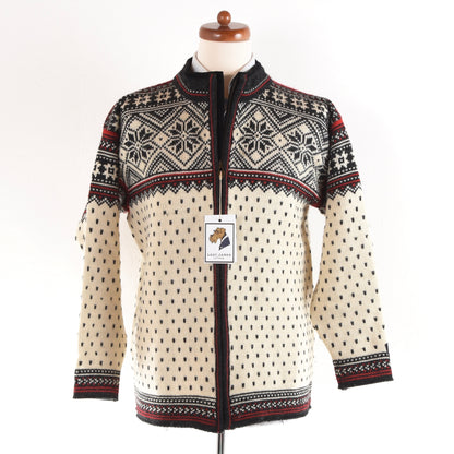 Dale of Norway Wollpullover mit Reißverschluss Größe M - Creme