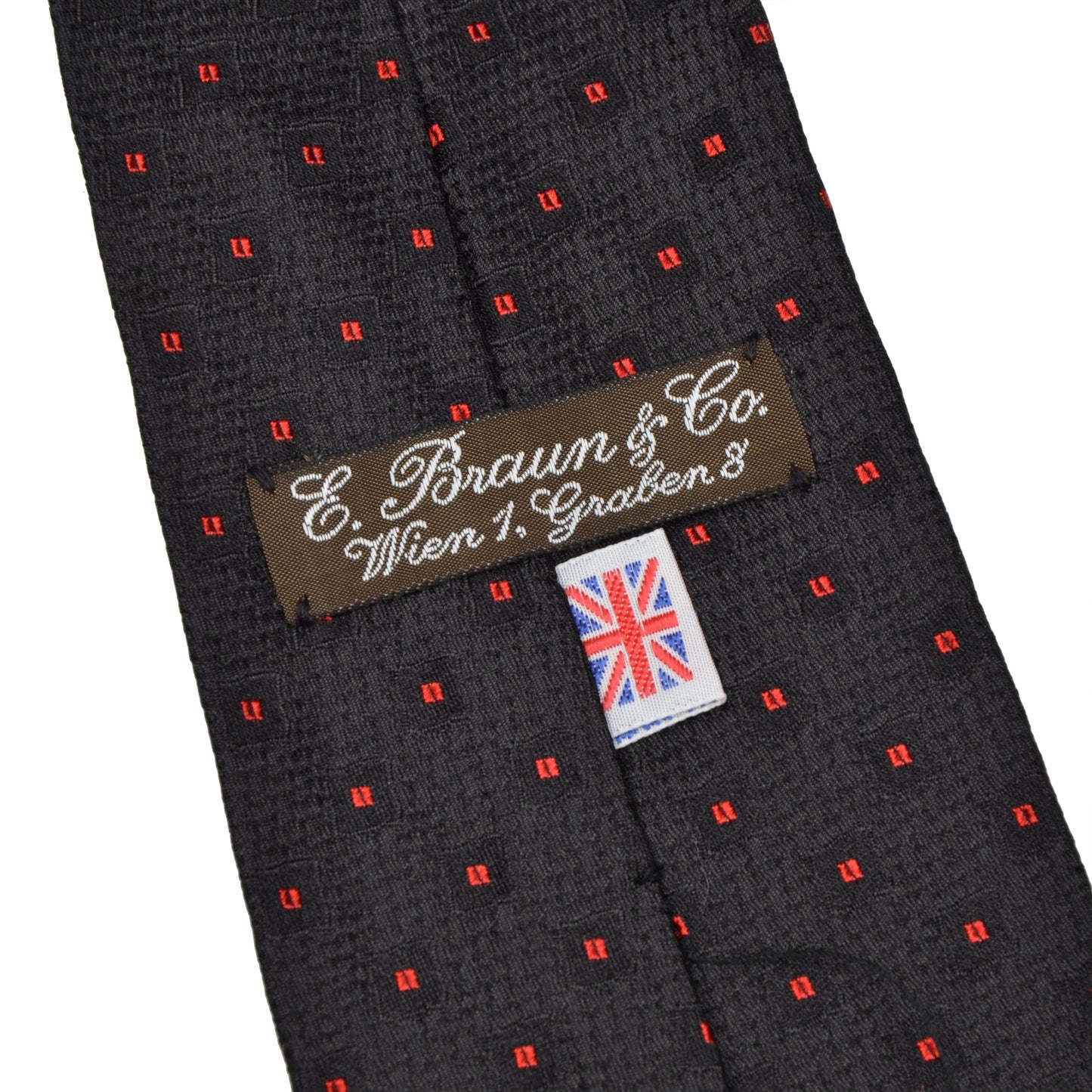 E. Braun & Co. Wien Silk Tie - Black & Red
