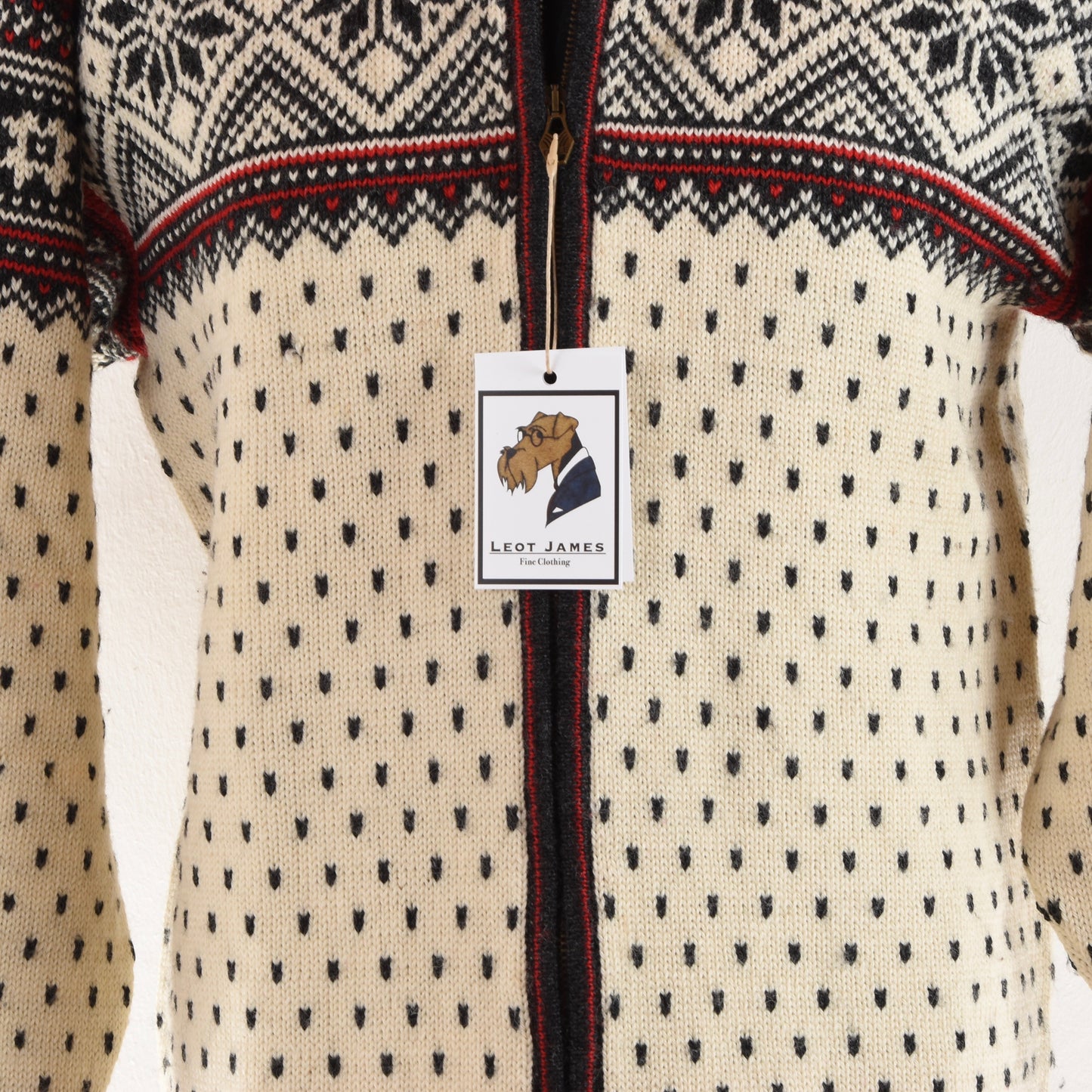 Dale of Norway Wollpullover mit Reißverschluss Größe M - Creme