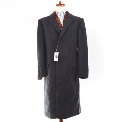 Klassischer Mantel aus 100 % Wolle Brust: 63 cm Schultern: 52 cm – Grau