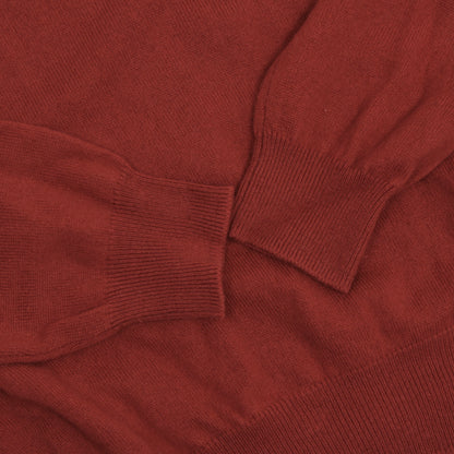 Dunhill London Pullover aus 100 % Kaschmir, Größe M – Rot
