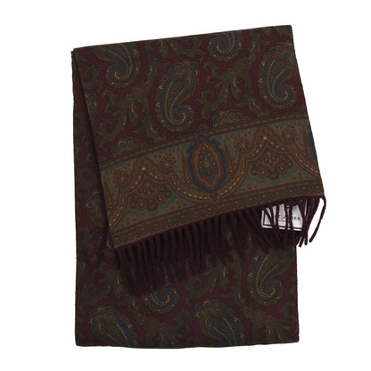 Eagle Products for E. Braun & Co Double-Sided Cashmere/Silk Scarf - Paisley