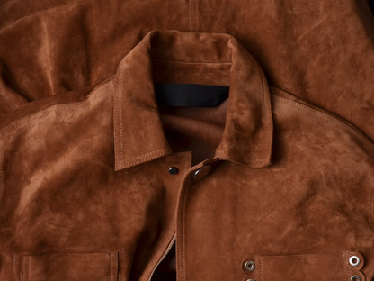 Acne Studios Amor Suede Jacket Size 52 - Brown