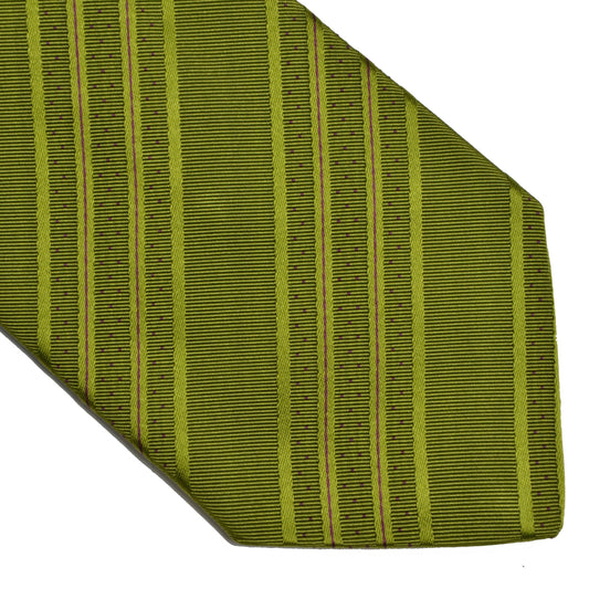 Etro Milano Silk & Cotton Tie - Green