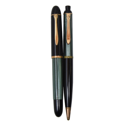 Pelikan 1952-54 140 Kugelschreiber- und Bleistiftset - Grün gestreift