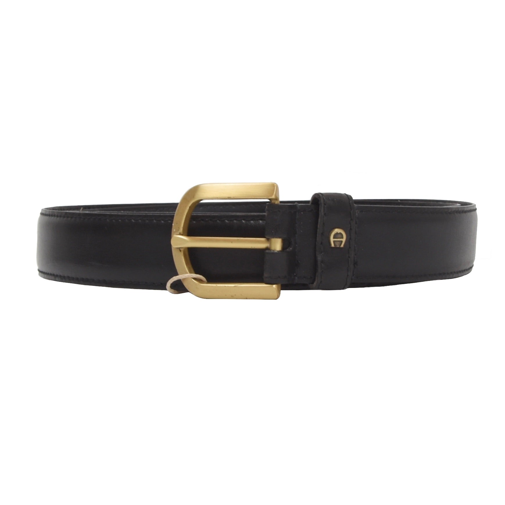 Etienne Aigner Leather Belt Size 110 44 Black Leot James