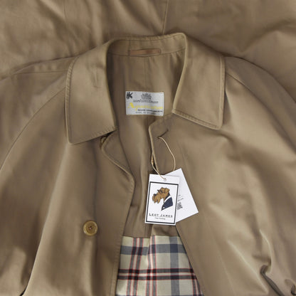 Aquascutum Classic Trenchcoat aus 100 % Baumwolle, Größe 42, Regular – Hellbraun/Beige