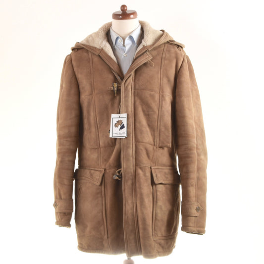 John Varvatos Lammfell-Lammfell-Dufflecoat Größe 54