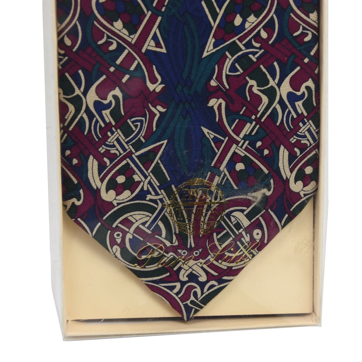 NEW Past Times Celtic Print Silk Tie