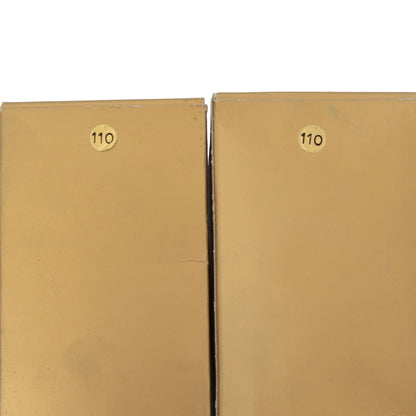 2 Paar Vintage Domino Hosenträger/Hosenträger Größe 110 – Champagner/Dunkelgrau
