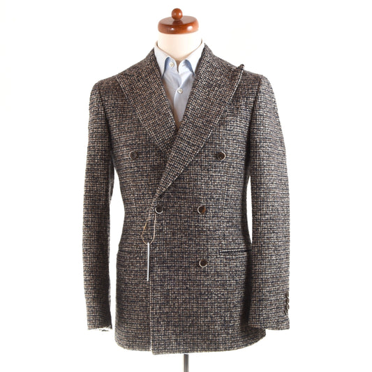 Suitsupply Zweireihige Tweed-Jacke aus Wolle und Mohair, Größe 46