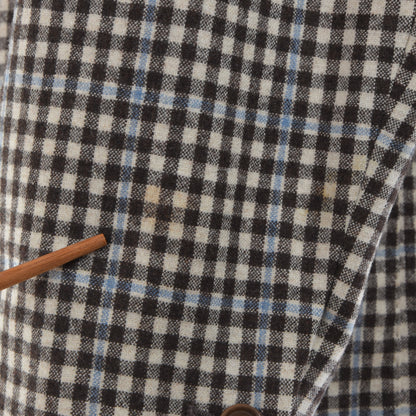 Raffaele Caruso Sakko Wolle-Kaschmir, Größe 54 - Plaid