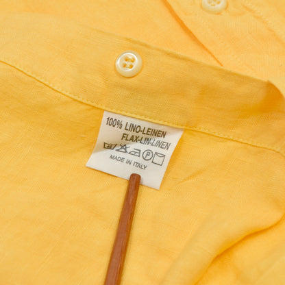 NWOT Etro Milano Linen Shirt Size L - Yellow