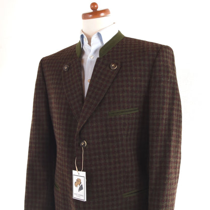Seidl Wool Janker/Jacket Size 56 - Red/Green Plaid