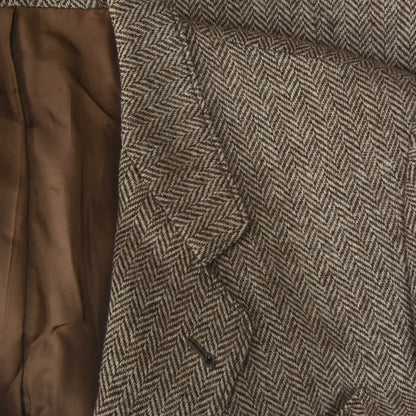 Vintage maßgeschneiderte Woll-Tweed-Jacke - Fischgrat