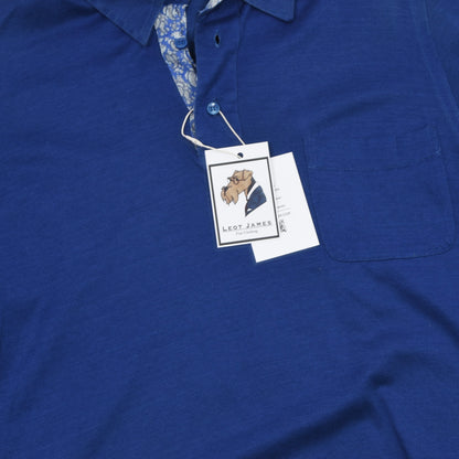 Brioni Cotton Polo Shirt Size L - Blue