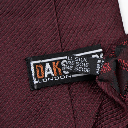 DAKS London Silk Tie - Burgundy