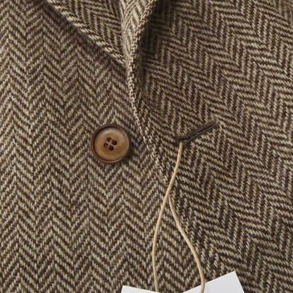 Vintage maßgeschneiderte Woll-Tweed-Jacke - Fischgrat