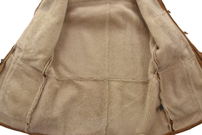 John Varvatos Lambskin Shearling Duffle Coat Size 54