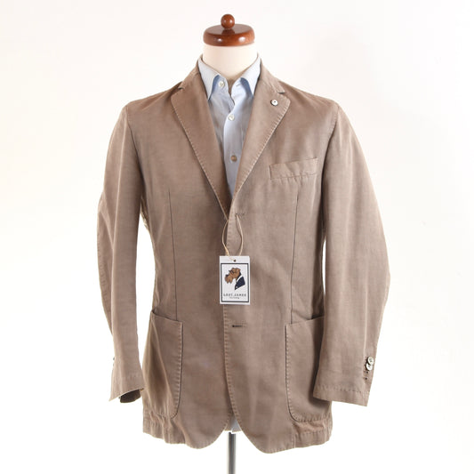 LBM 1911 Baumwoll-Leinen-Jacke Größe 50 - Sand/Tan-Grau