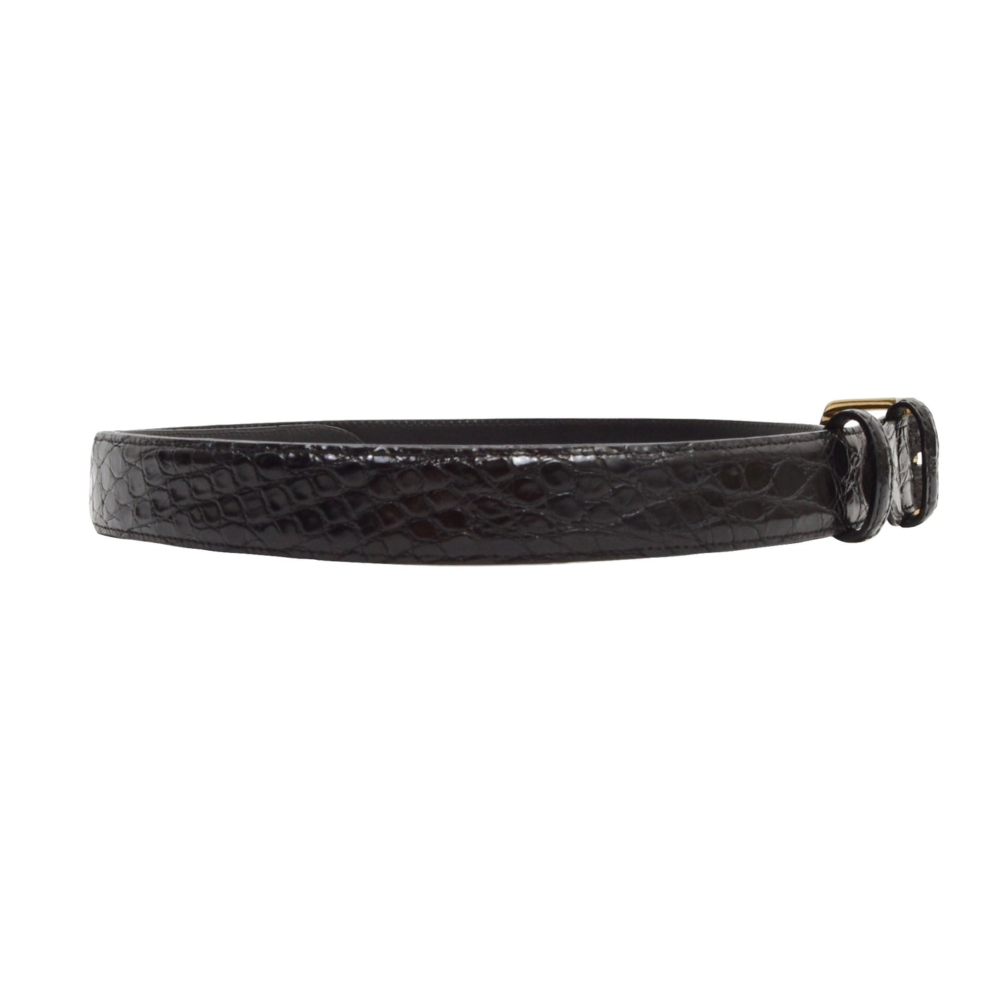 Dielmar Genuine Crocodile Belt Size 110 42 - Black