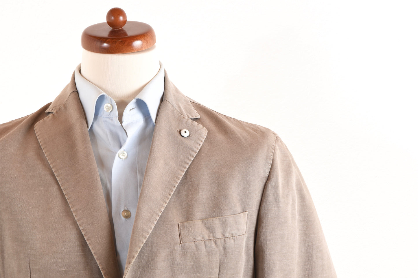 LBM 1911 Cotton-Linen Jacket Size 50 - Sand/Tan-Grey
