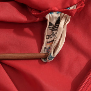 Vintage 80er Jahre Adidas Nylon Regenjacke Größe D52 - rot