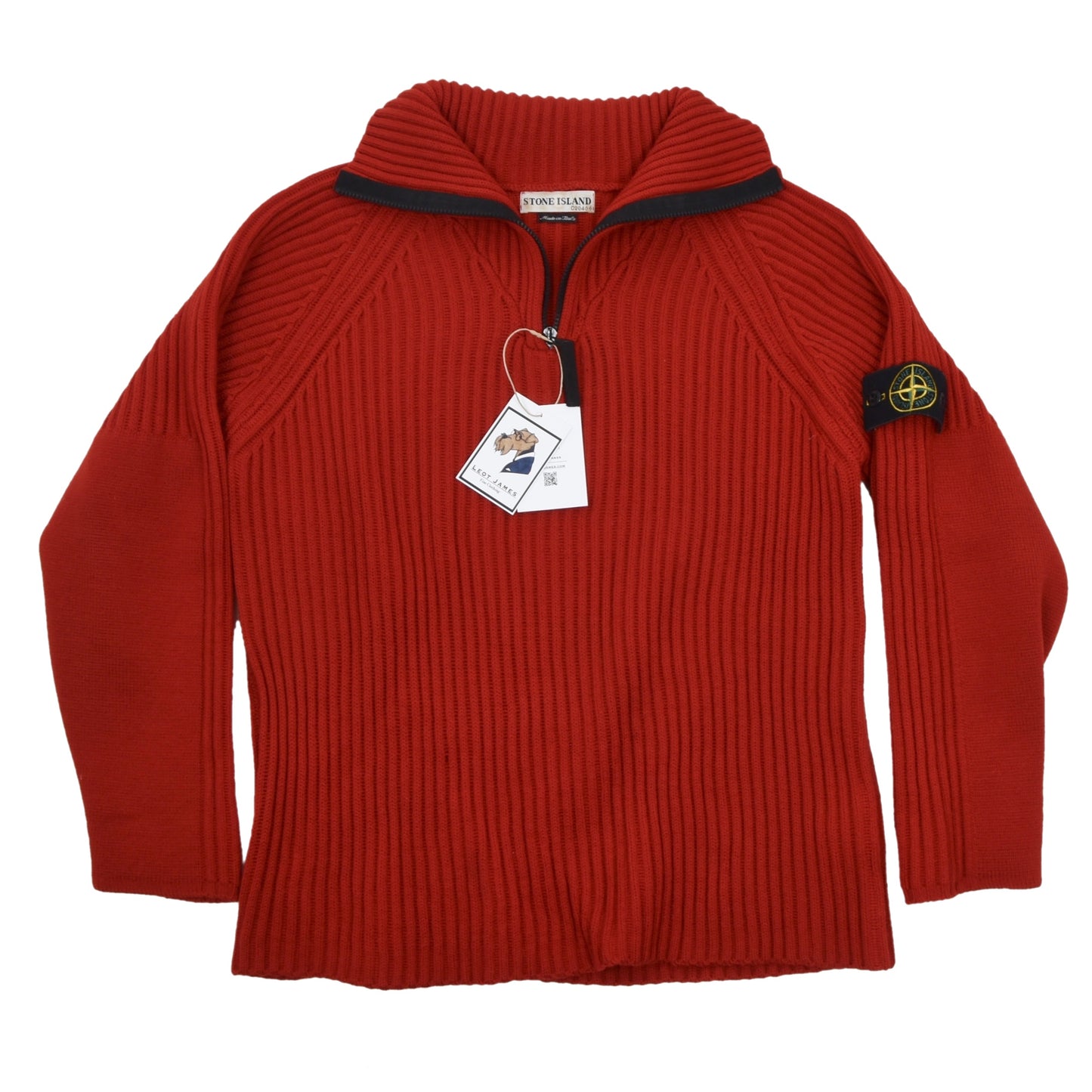 Stone Island Wool Sweater Vintage 2000 Size M - Red