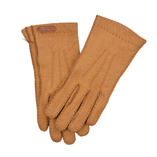 Guanti Restelli Milano Lined Leather Gloves Size 8 - Tan