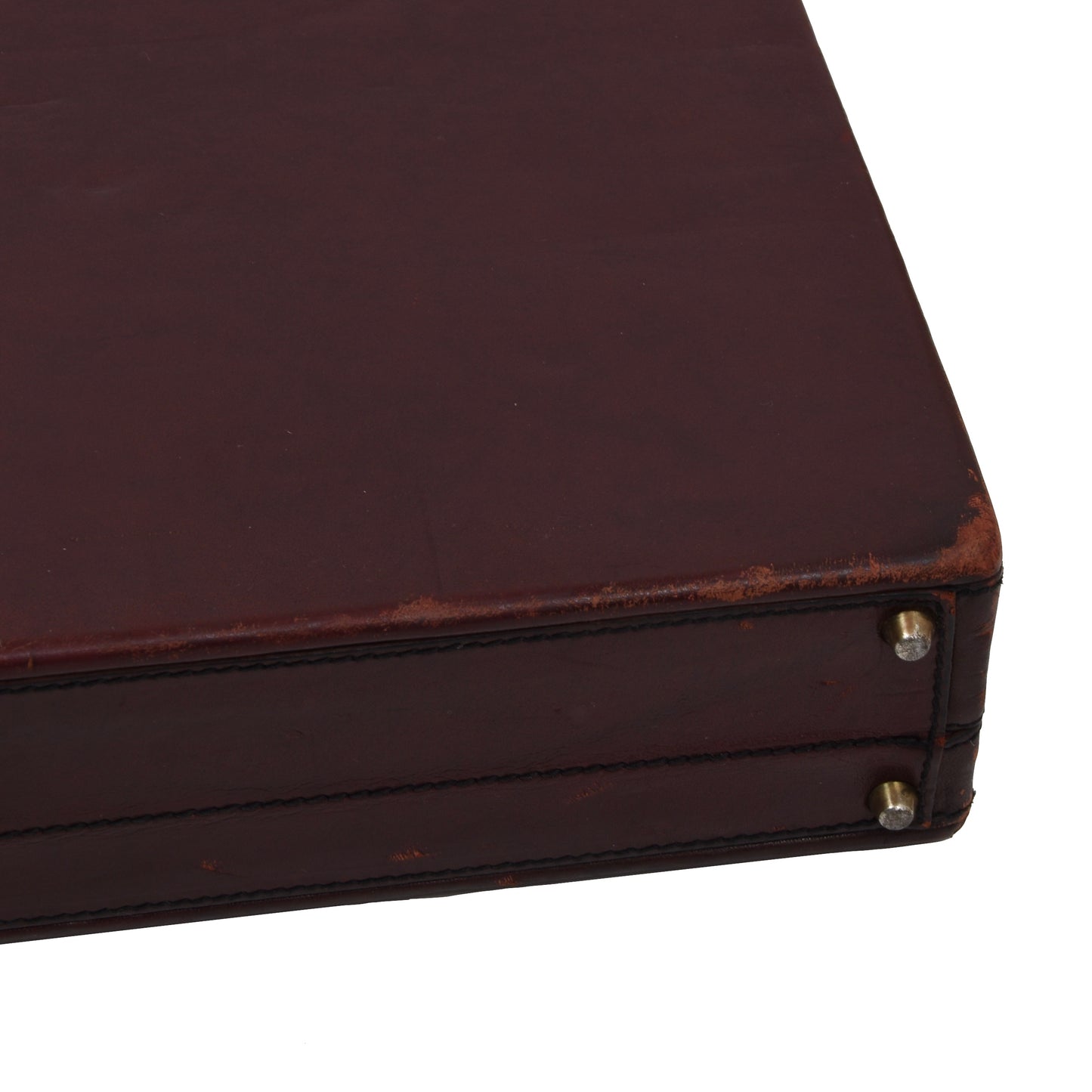 Goldpfeil Sport Leather Briefcase - Burgundy