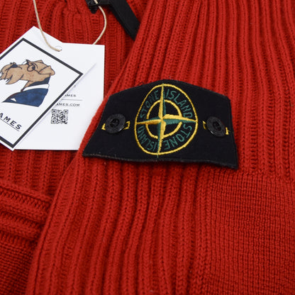 Stone Island Wool Sweater Vintage 2000 Size M - Red