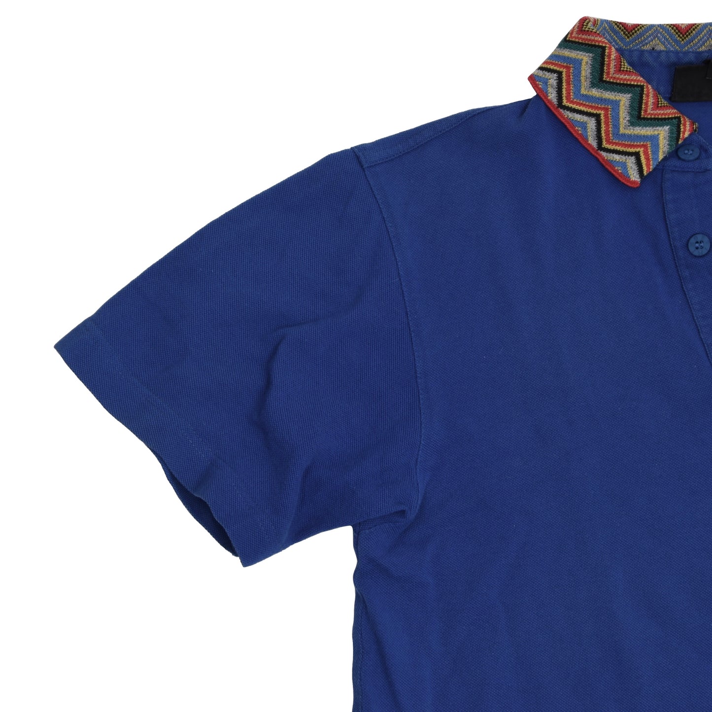 Vintage Missoni Mare Polo Shirt Size L - Blue