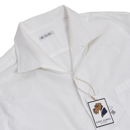 Loro Piana One-Piece Collar Shirt Size XXL - White