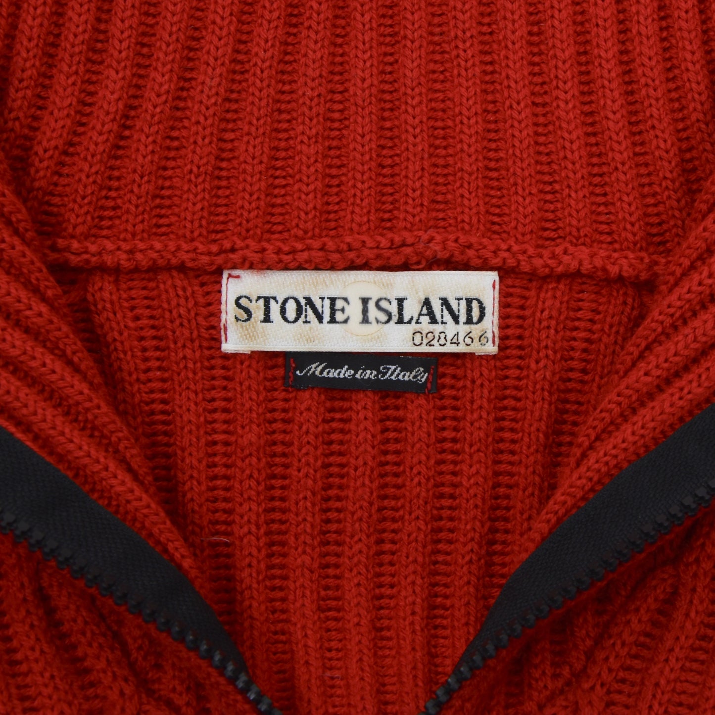 Stone Island Wollpullover Vintage 2000 Größe M - Rot