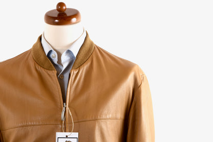 Strellson Lederjacke Größe 52 - Cognac Tan