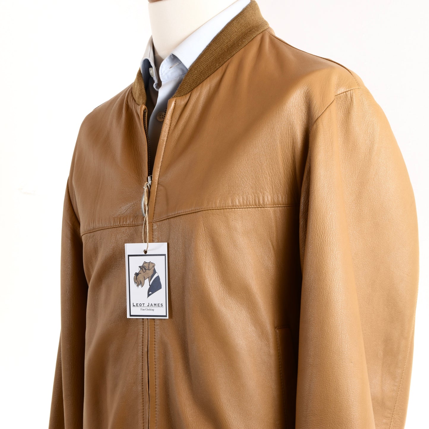 Strellson Lederjacke Größe 52 - Cognac Tan