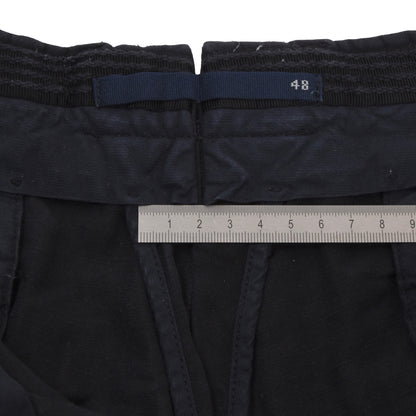 Incotex Chinolino Leinen/Baumwoll-Shorts Größe 48 – Marineblau