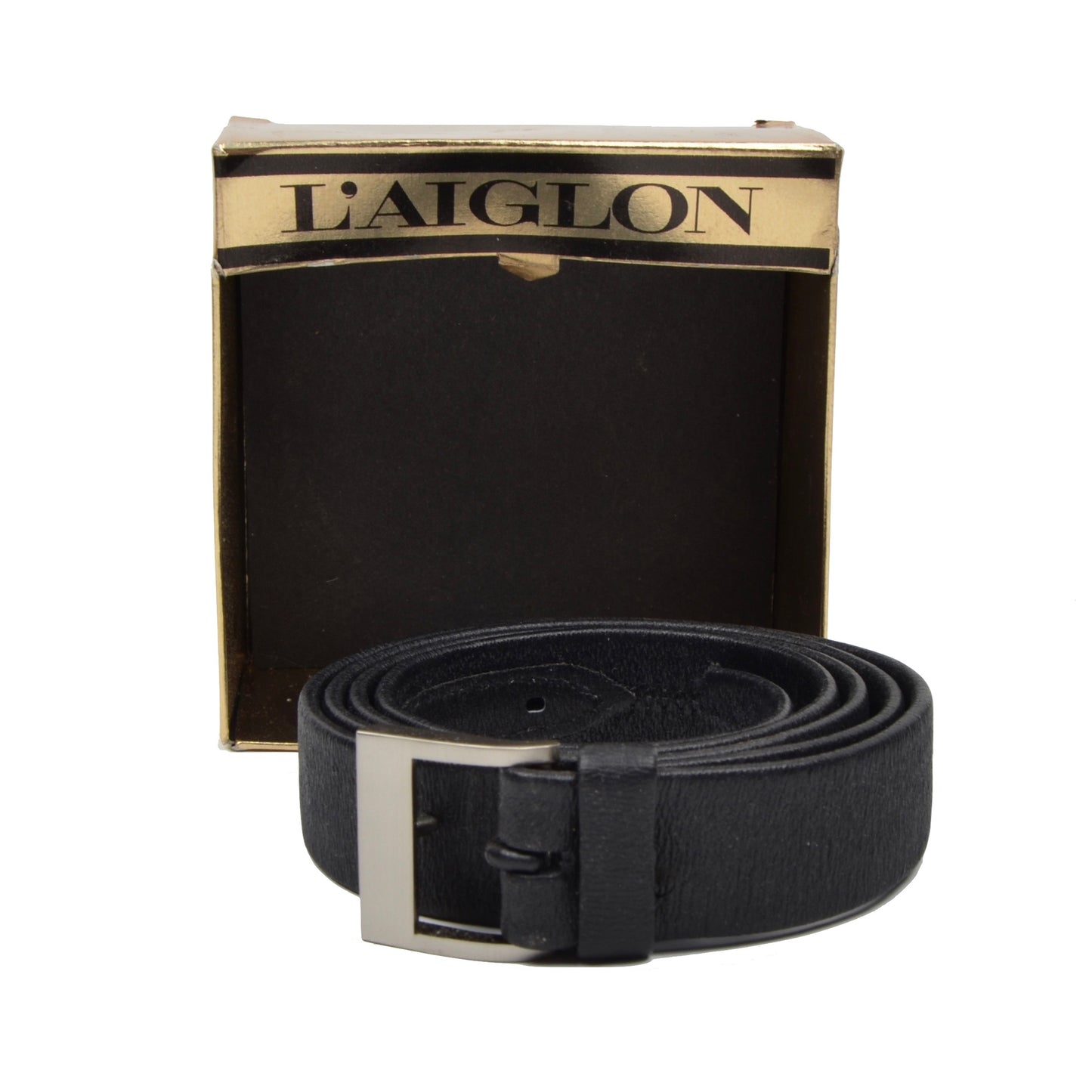 L'Aiglon Vachette Leather Belt Size 40/100 - Black
