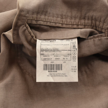 LBM 1911 Cotton-Linen Jacket Size 50 - Sand/Tan-Grey