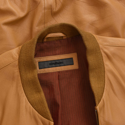 Strellson Lederjacke Größe 52 - Cognac Tan