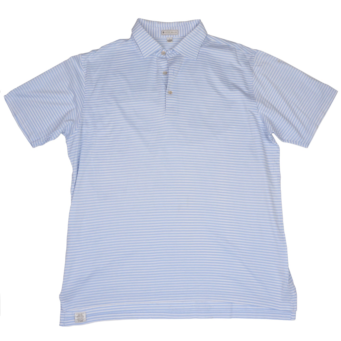 Peter Millar Poloshirt Größe L - Blaue Streifen