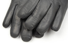 Laden Sie das Bild in den Galerie-Viewer, Lammnappa-Handschuhe mit Lammfellfutter Größe S - Grau