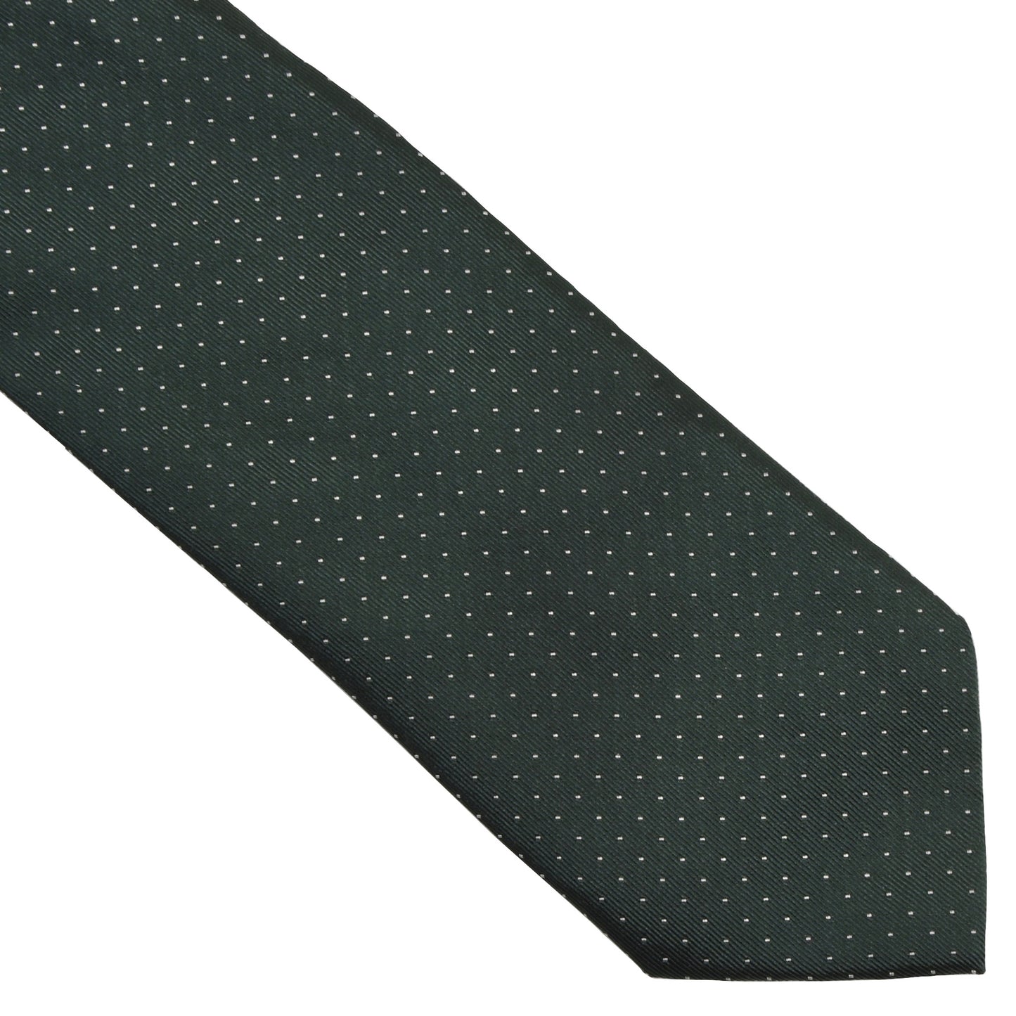 Arfango Silk Pin Dot Tie - Green