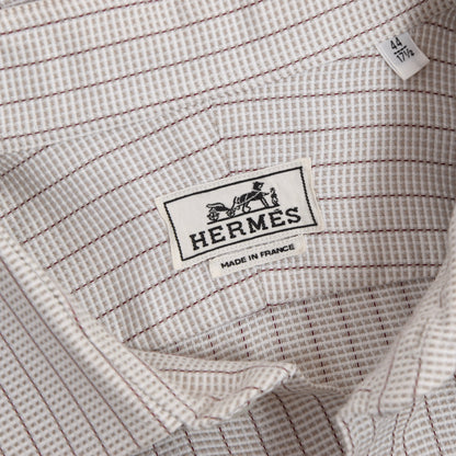 Hermès Paris Hemd Größe 44/17,5 - Streifen